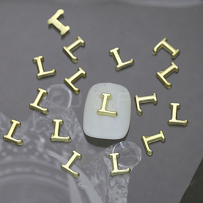 Alloy 26 Letter Shapes Nail Art Decoration MRMJ-WH0114-001-12-1