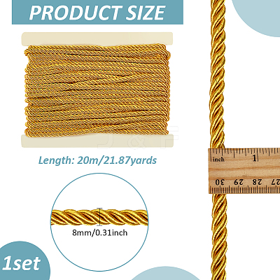 3-Ply Polyester Twisted Cord OCOR-WH0058-92-1