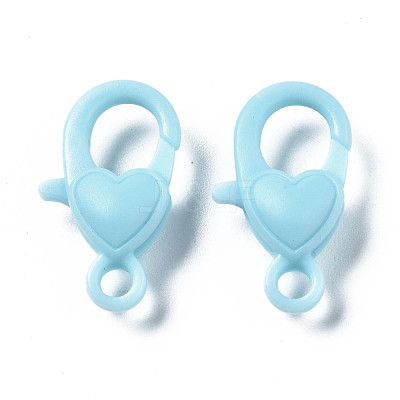 Opaque Acrylic Lobster Claw Clasps X-SACR-T358-06-1