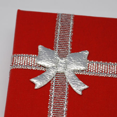 Valentines Day Wife Gifts Packages Cardboard Jewelry Set Boxes with Bowknot and Sponge Inside CBOX-R013-1-1