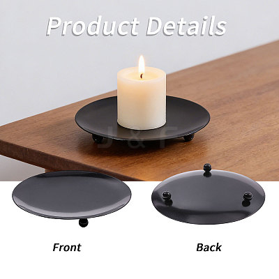 Iron Candle Holder AJEW-WH0696-725-1