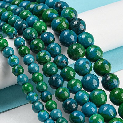 Synthetic Chrysocolla Beads Strands G-L529-B01-4mm-1