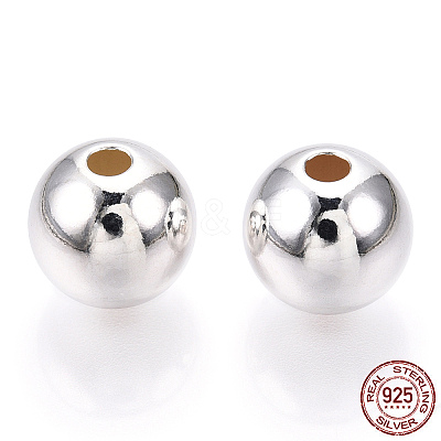 925 Sterling Silver Beads STER-S002-12-10mm-1