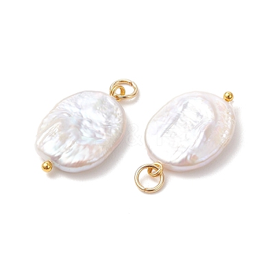 Natural Baroque Keshi Pearl Pendants PALLOY-JF05259-01-1