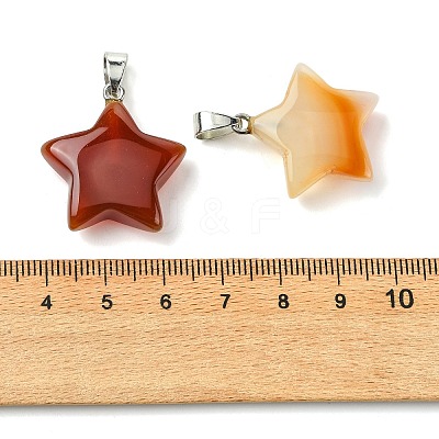 Natural Red Agate Pendants GG-K002-10C-1