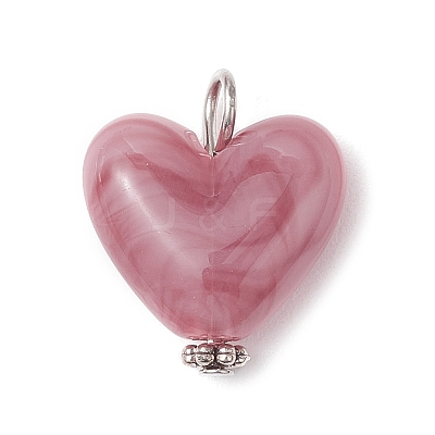 Imitation Gemstone Acrylic Pendants PALLOY-JF03955-02-1