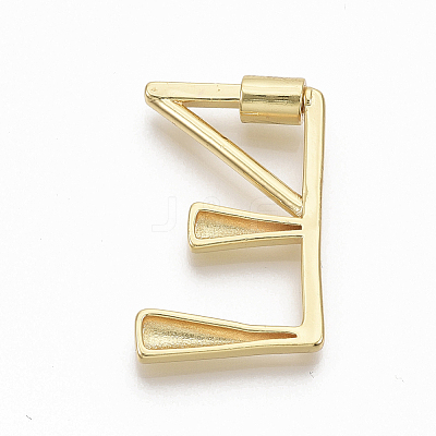 Brass Screw Carabiner Lock Charms LS-KK-T046-001G-E-NF-1