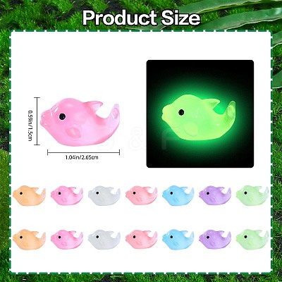 70Pcs 7 Colors Luminous Resin Home Display Decorations RESI-SZ0003-31-1