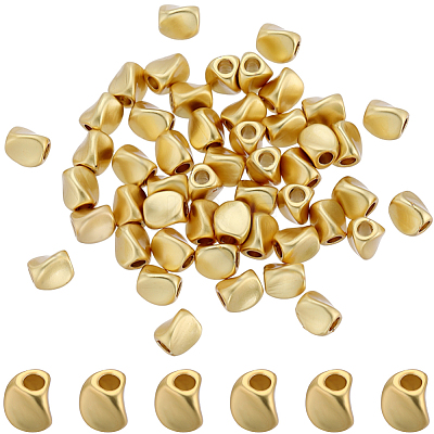 Matte Style Brass Beads KK-CN0002-69-1