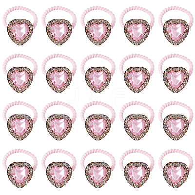 20Pcs Polyester & Rhinestone Girls Hair Accessories OHAR-TA0001-17-1