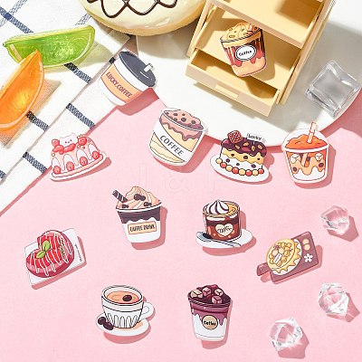 24Pcs 12 Styles Acrylic Badge for Backpack Clothes JEWB-CJC0011-02B-1