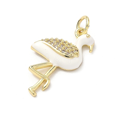 Brass Micro Pave Cubic Zirconia Pendants KK-H255-14A-G01-1