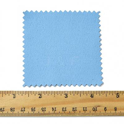15Pcs Faux Suede Fabric Square Silver Polishing Cloth AJEW-FS0001-44-1