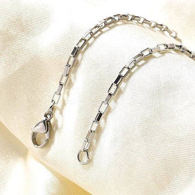 Tarnish Resistant 316 Surgical Stainless Steel Box Chain Bracelets BJEW-JB01865-1