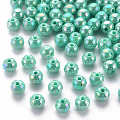Opaque Acrylic Beads X-MACR-S370-D8mm-S035-1