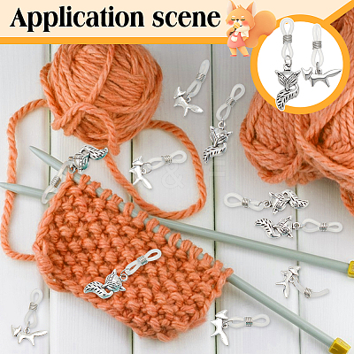 Fox Knitting Tool Alloy Needle Cap DIY-NB00001-1