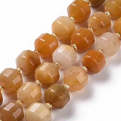 Natural Topaz Jade Beads Strands G-G990-F14-1