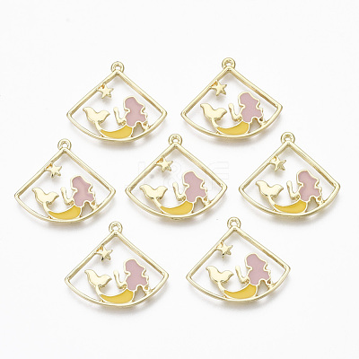 Alloy Enamel Pendants ENAM-S122-012-NR-1