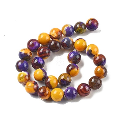 Natural Multi-Color Agate Beads Strands G-A261-B20-14mm-1