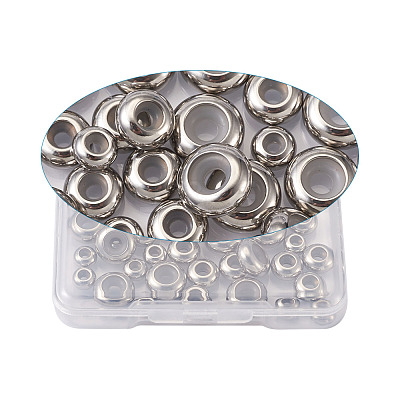 304 Stainless Steel Beads STAS-CD0001-05P-1