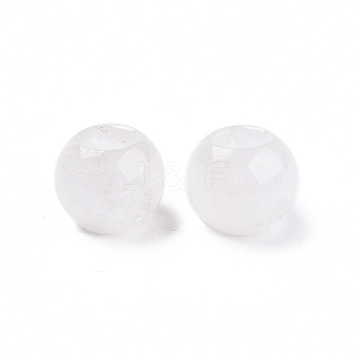 Natural Quartz Crystal European Beads G-T092-10mm-24-1
