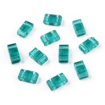 2-Hole Glass Seed Beads SEED-T003-01B-12-1