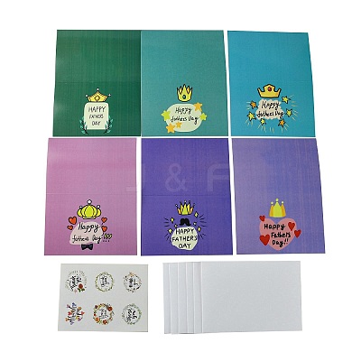 Father's Day Gift Cards AJEW-E058-02G-1
