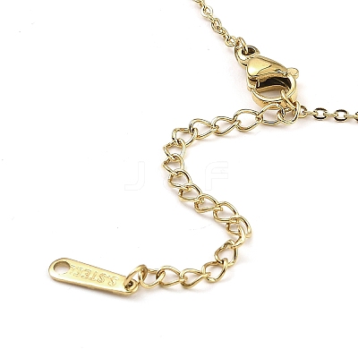 Bird Brass Micro Pave Cubic Zirconia Pendant Necklaces NJEW-E105-20KCG-1