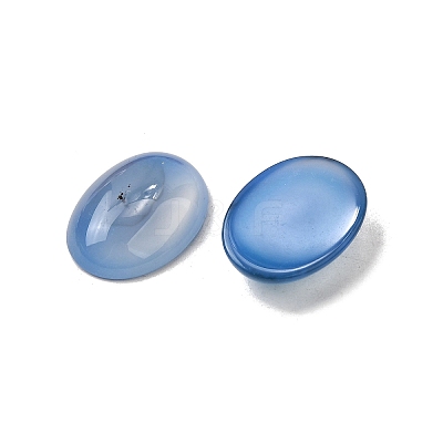 Natural Blue Agate Cabochons G-A266-01A-1