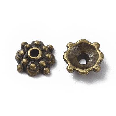 Tibetan Style Alloy Caps MLF0664Y-NF-1