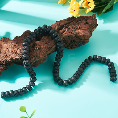1 Strand Natural Lava Rock Beads Strands G-TA0003-44C-1