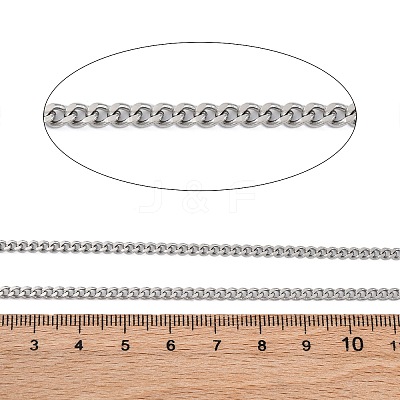 304 Stainless Steel Curb Chains CHS-M009-11P-04-1