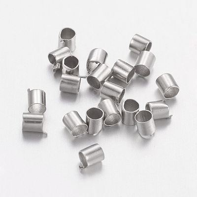 Brass Crimp Beads KK-L021-P-1