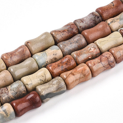 Natural Aqua Terra Jasper Beads Strands G-T140-93-1