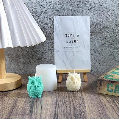 Owl Shape Candle DIY Food Grade Silicone Mold PW-WG70504-01-1