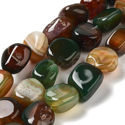 Natural Agate Beads Strands G-H295-D01-05-1