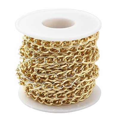 Aluminium Twisted Curb Chains CHA-YW0001-01G-1