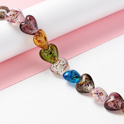 Handmade Lampwork Beads Strands LAMP-D015-09F-1