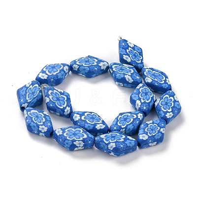 Handmade Polymer Clay Beads Strands CLAY-G107-01-1