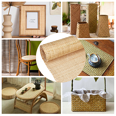 1 Roll Natural Rattan Placemats AJEW-BC0007-32-1