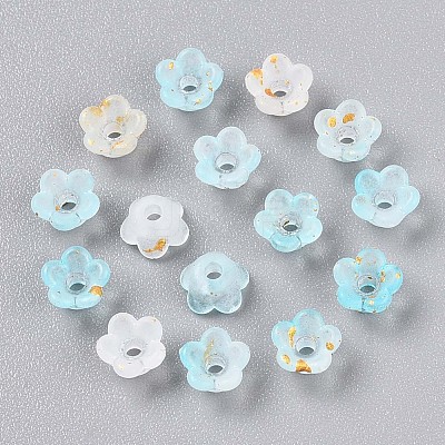Frosted Transparent Acrylic Beads X-OACR-N137-72I-1