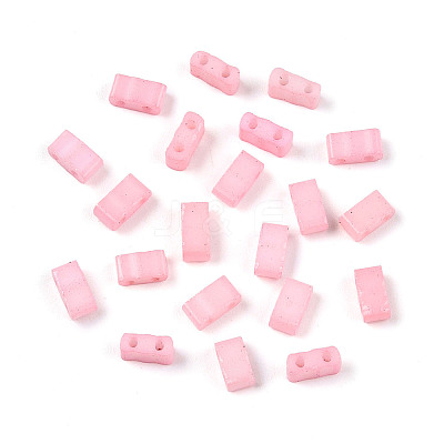 2-Hole Baking Paint Glass Seed Beads SEED-S023-17B-23-1