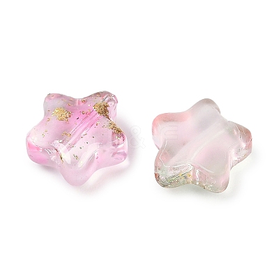 Transparent Spray Painted Glass Beads X1-GLAA-NH0003-01A-1