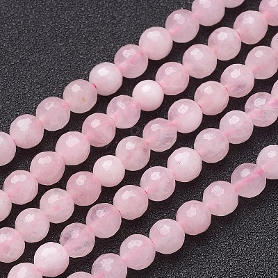 Natural Rose Quartz Beads Strands X-G-G099-F6mm-15-1