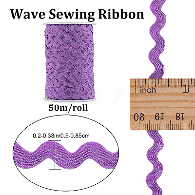 2 trands Polyester Wave Bending Fringe Trim OCOR-GF0003-02C-1