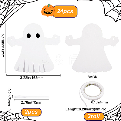 12Pcs Paper Banners AJEW-WH20020-005-1