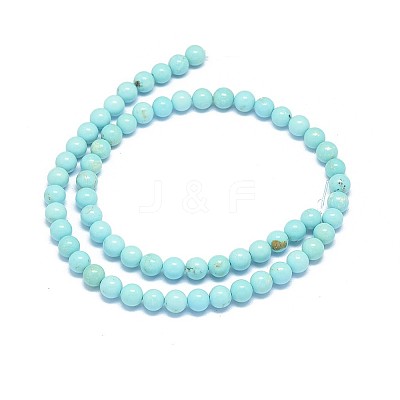 Natural Magnesite Beads Strands G-F604-04-6mm-1