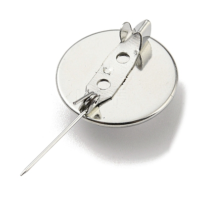 Round Glass Brooches FIND-Q096-01N-1