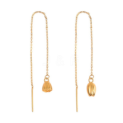 304 Stainless Steel Tassel Ear Thread for Women WG27079-01-1