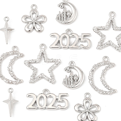 12Pcs 6 Styles Alloy Pendants FIND-FS0003-38P-1